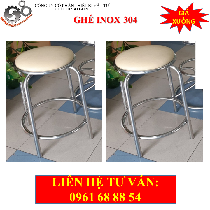 Ghế phòng thí nghiệm inox model CKSG - 9112