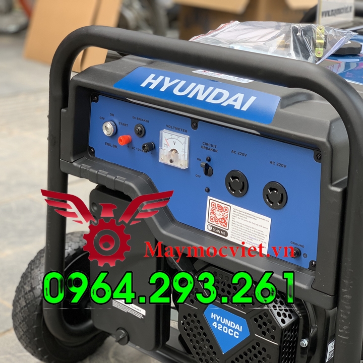 Máy phát điện Huyndai HG5500E đề nổ tự động, công suất 5.5kw