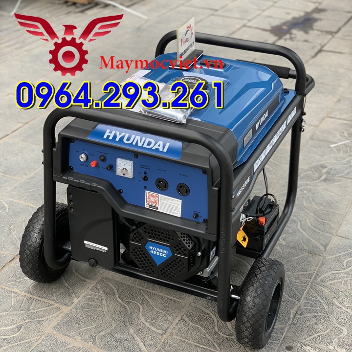 Máy phát điện Huyndai HG5500E đề nổ tự động, công suất 5.5kw