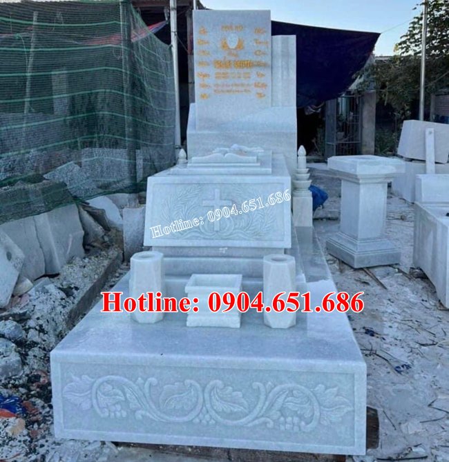 6+ Mẫu mộ đá công giáo đẹp bán tại Sài Gòn, Bình Dương, Đồng Nai