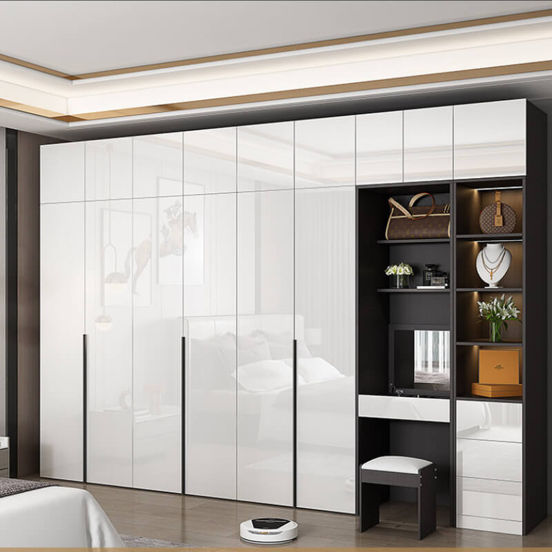 Tủ quần áo gỗ an cường đẹp - Tủ áo acrylic bóng gương An Cường