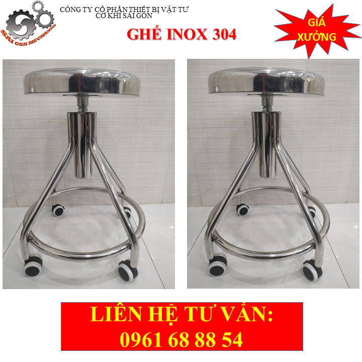 Ghế phòng thí nghiệm inox model CKSG - 9116