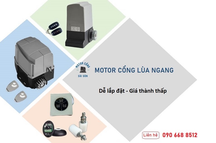 lắp đặt motor cổng lùa cong tại nhà bè - TP. HCM