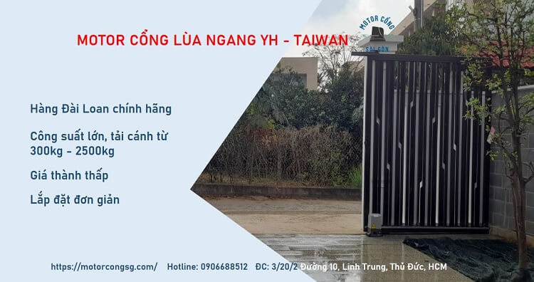 lắp đặt motor cổng lùa cong tại nhà bè - TP. HCM