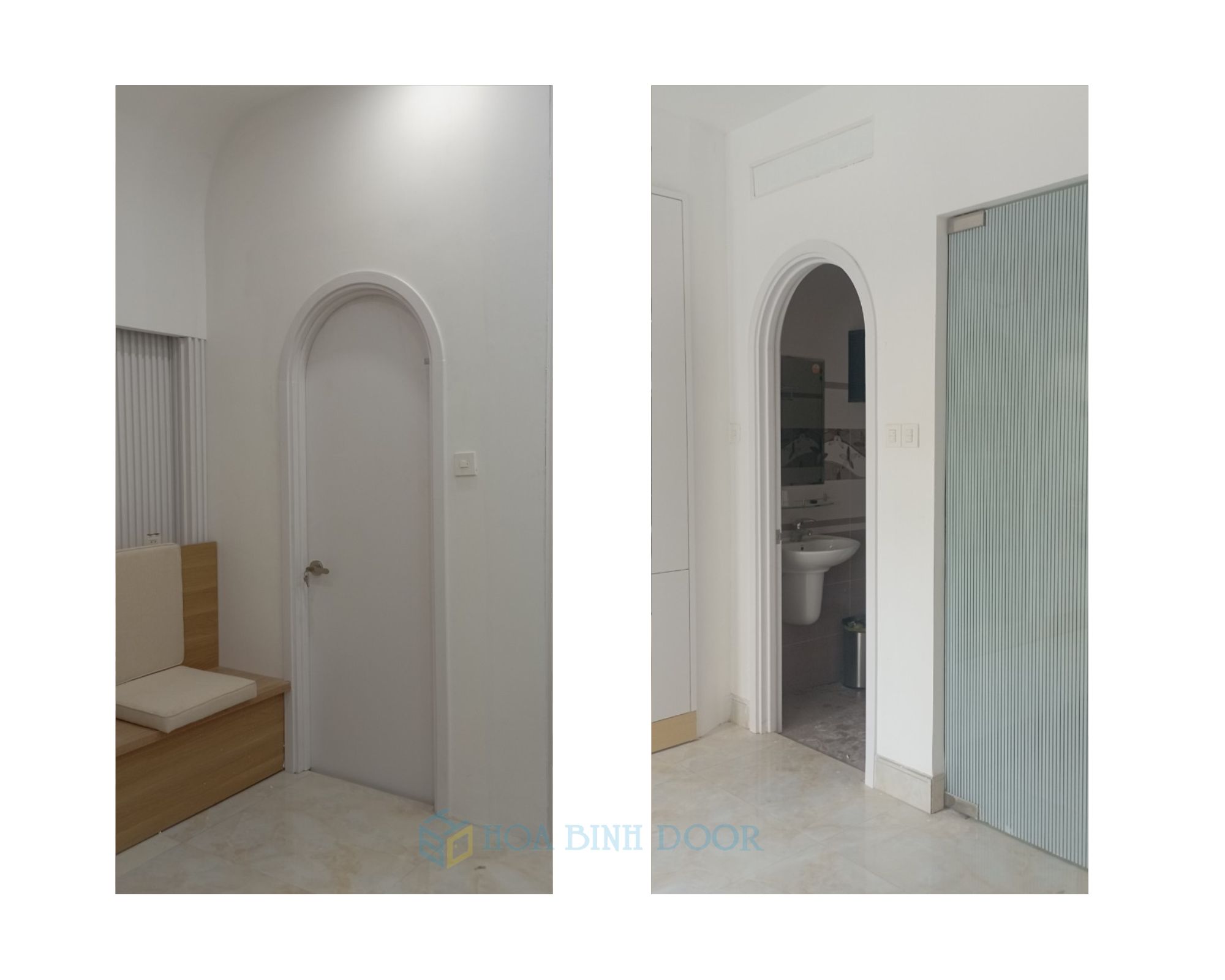 Báo giá cửa vòm nhựa tại quận 6  hoabinhdoor
