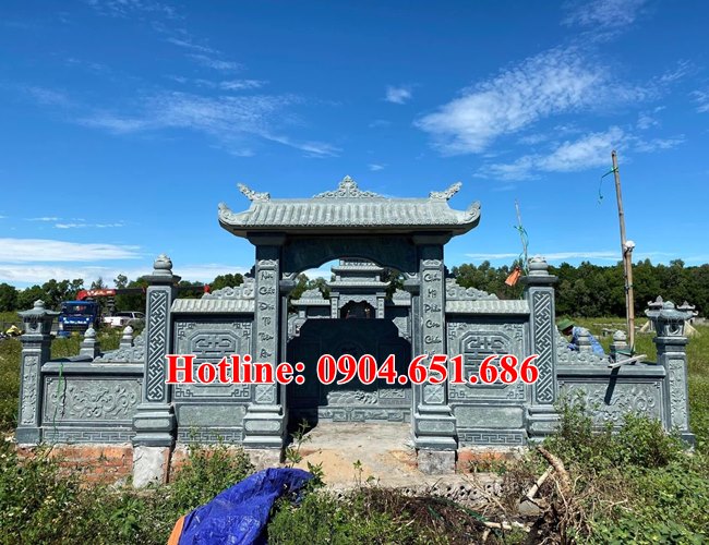 Cổng đá khu lăng mộ đẹp - Xây cổng khu lăng mộ, nghĩa trang