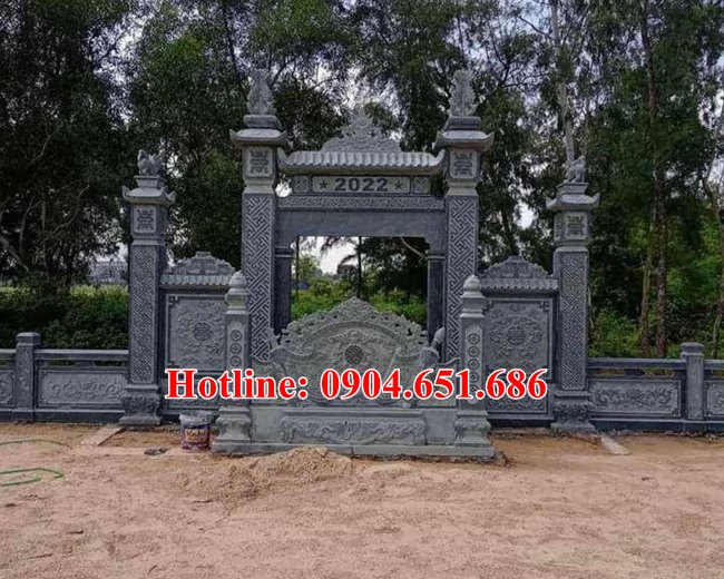 Cổng đá khu lăng mộ đẹp - Xây cổng khu lăng mộ, nghĩa trang