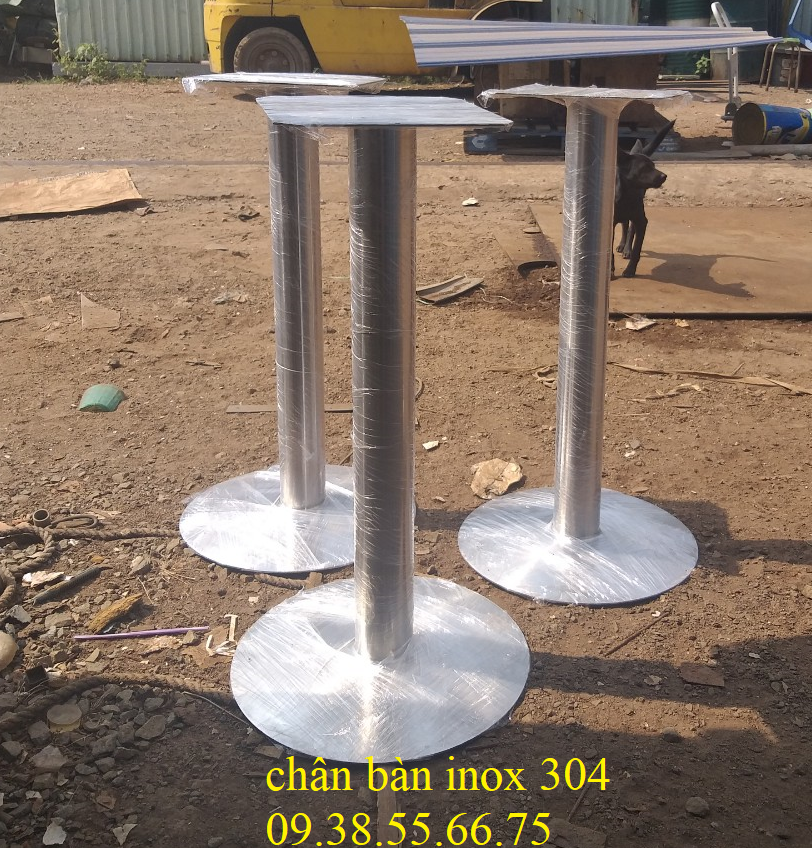 Chân bàn inox 304, chân bàn cafe, chân bàn tròn inox .