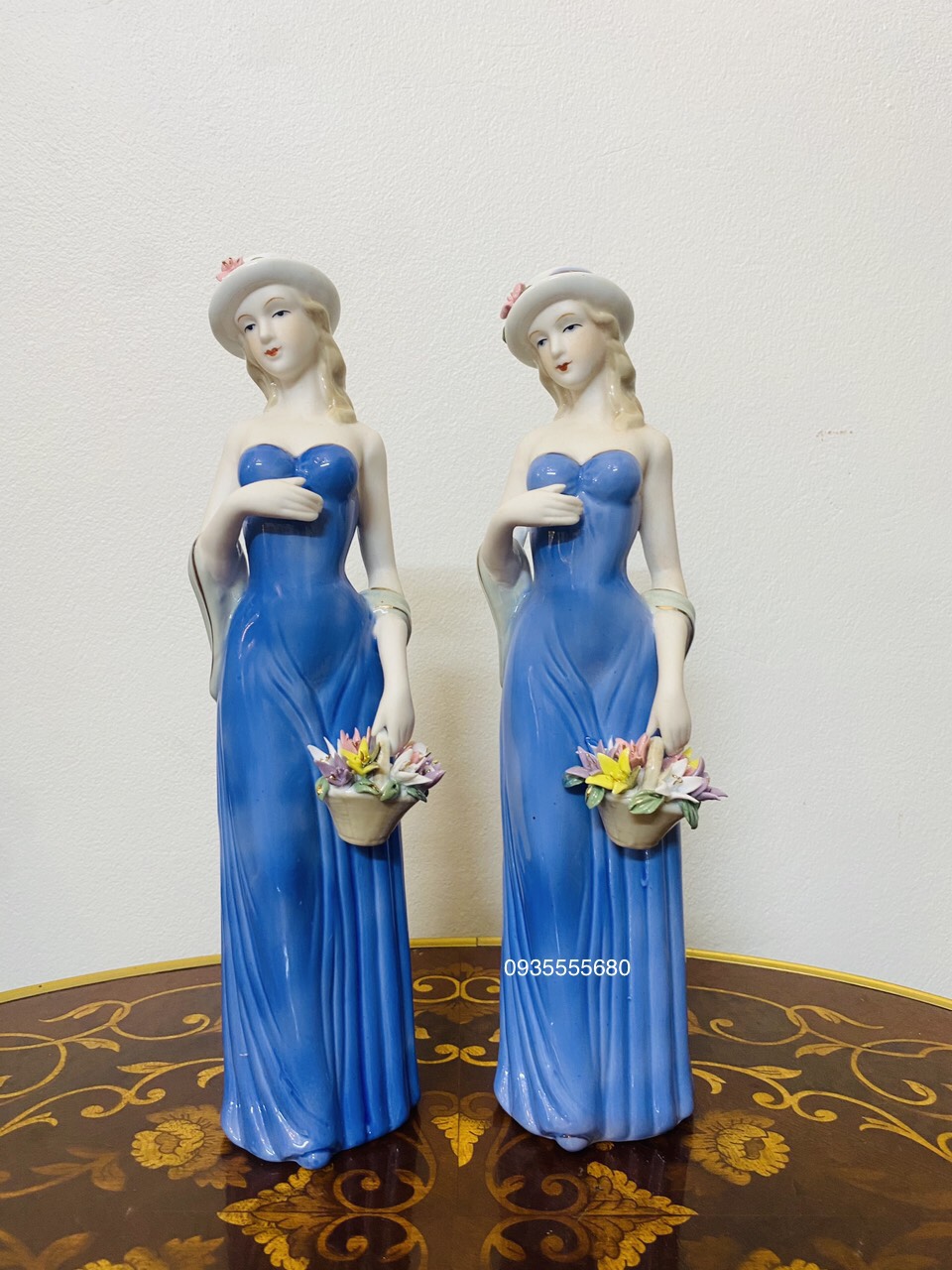 Giao lưu đôi tượng thiếu nữ hàng decor