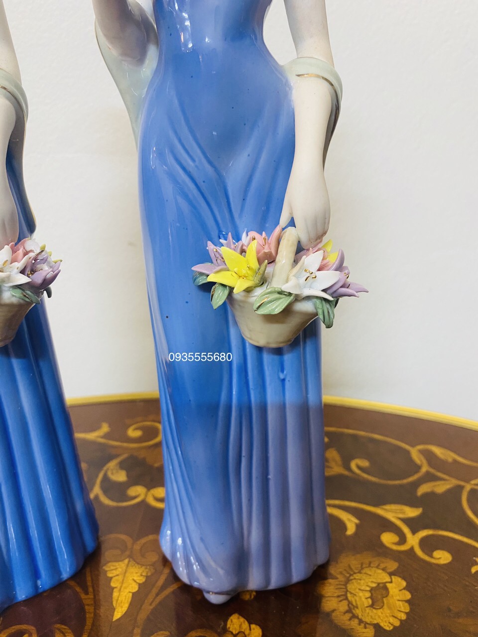 Giao lưu đôi tượng thiếu nữ hàng decor