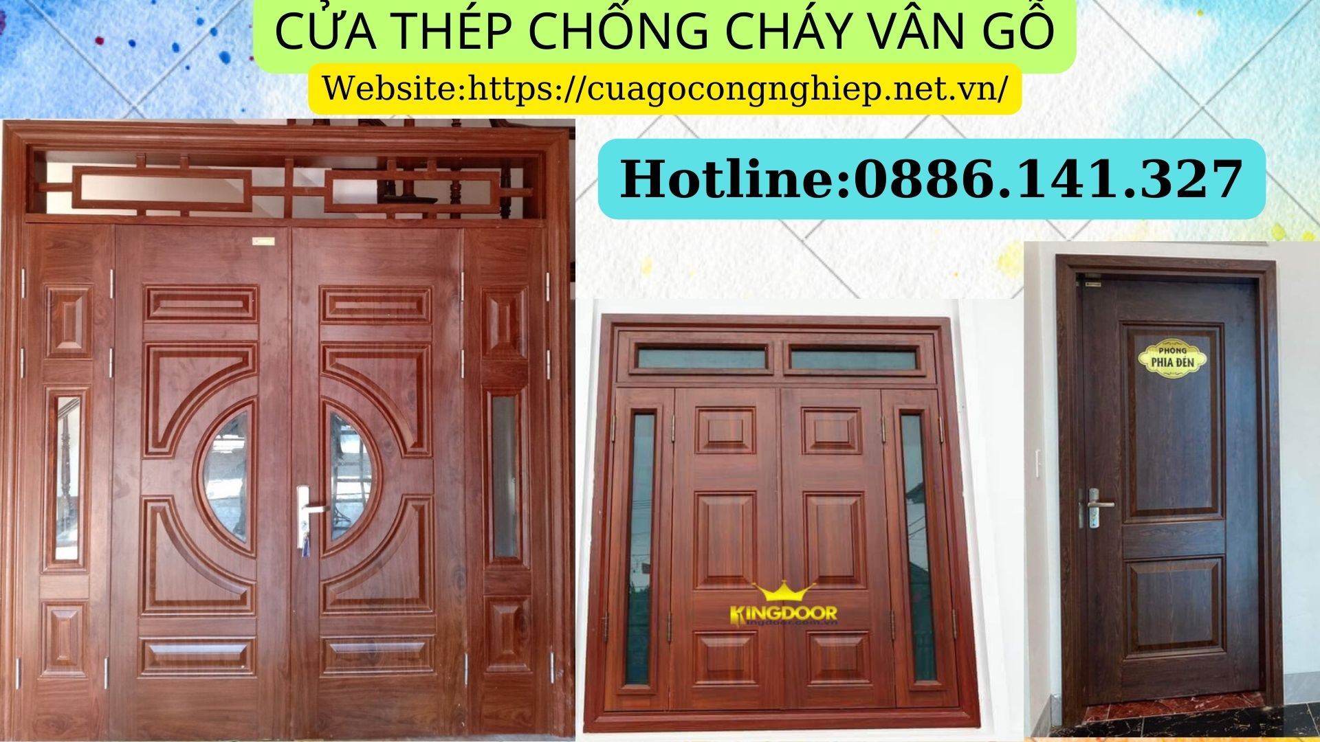 Cửa thép vân gỗ tại Củ Chi - Mẫu cửa thép vân gỗ mới nhất
