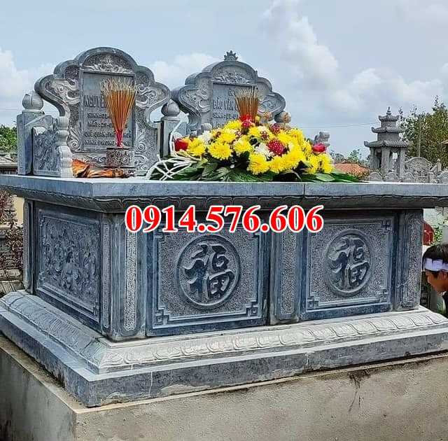 0023 lăng mộ đá đôi song thân phu thê đẹp bán quảng ngãi