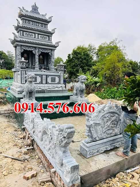 0023 lăng mộ đá đôi song thân phu thê đẹp bán quảng ngãi
