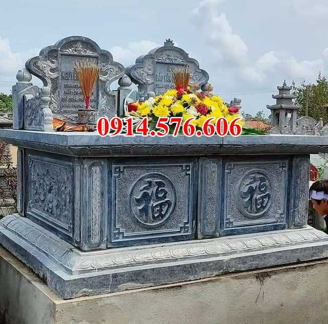 0023 lăng mộ đá đôi song thân phu thê đẹp bán quảng ngãi
