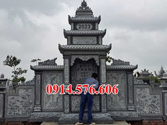 0023 lăng mộ đá đôi song thân phu thê đẹp bán quảng ngãi