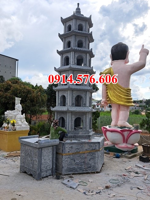 0222 mộ đá lục lăng hình bát giác đẹp bán sóc trăng