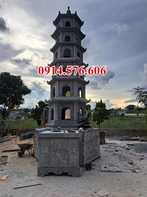0222 mộ đá lục lăng hình bát giác đẹp bán sóc trăng