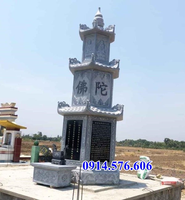 0200 mộ đá lục lăng hình bát giác đẹp bán trà vinh