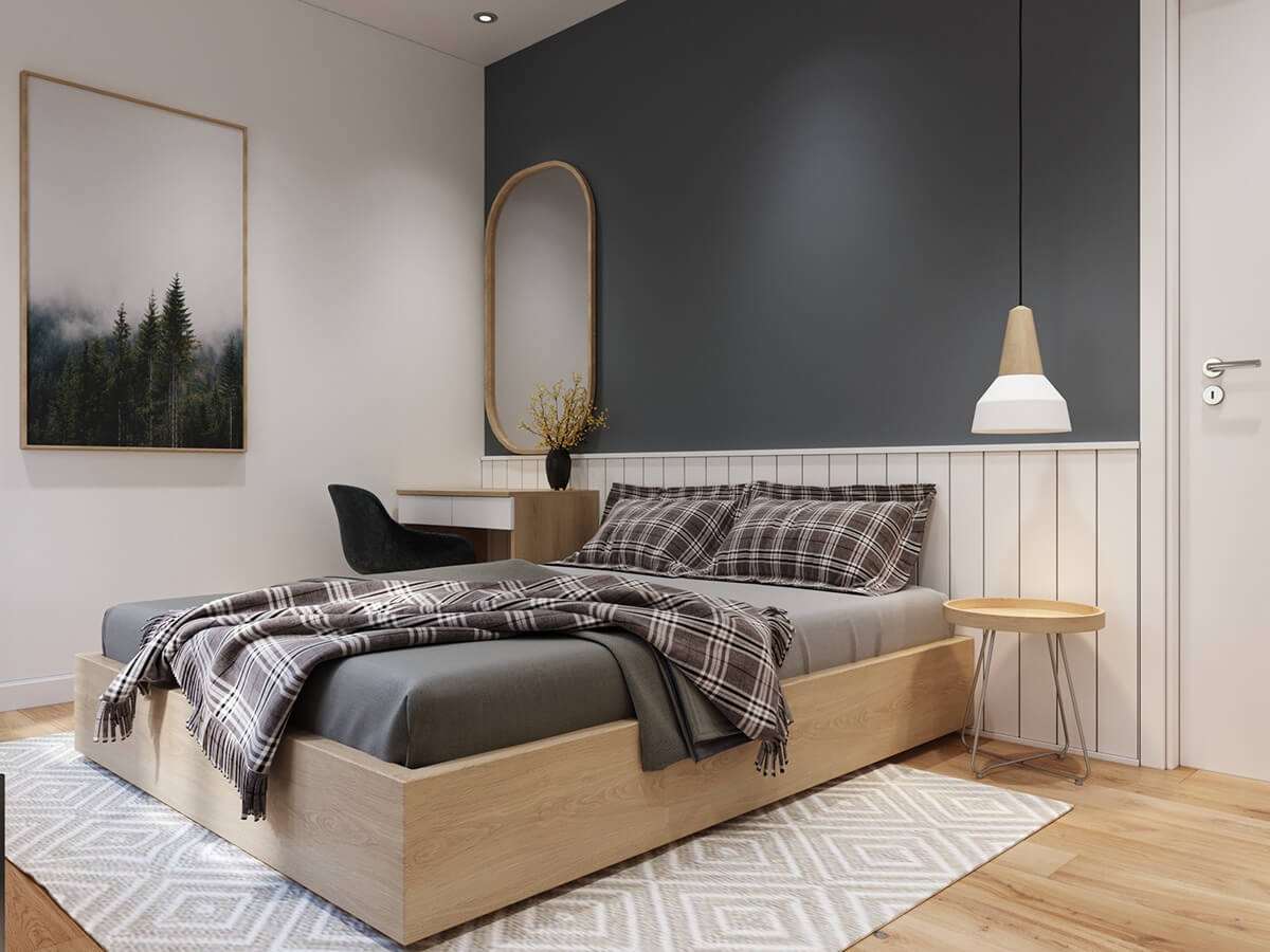 Giường gỗ giá rẻ hiện đại hcm - Đóng giường ngủ gỗ an cường