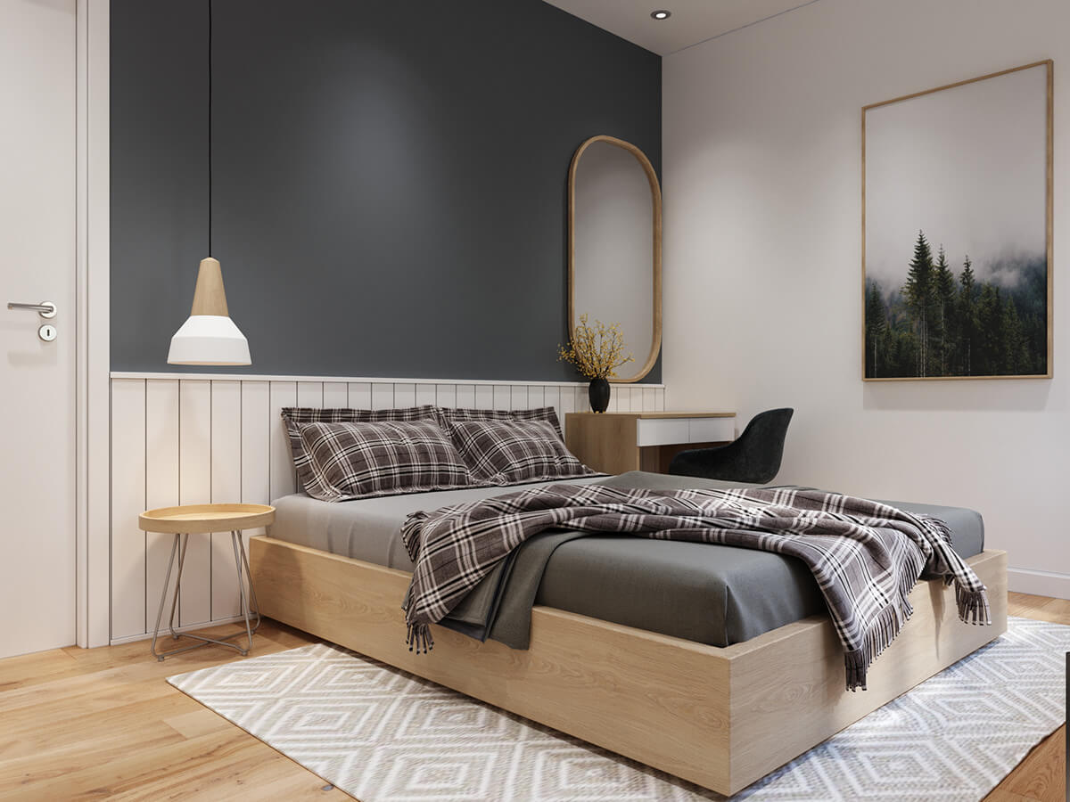 Giường gỗ giá rẻ hiện đại hcm - Đóng giường ngủ gỗ an cường