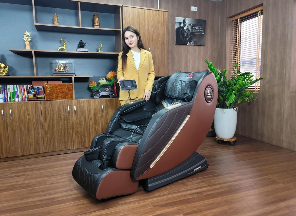 Ghế massage OKINAWA OS 336 - Cam kết giá tạo kho. Bảo hành 7 năm