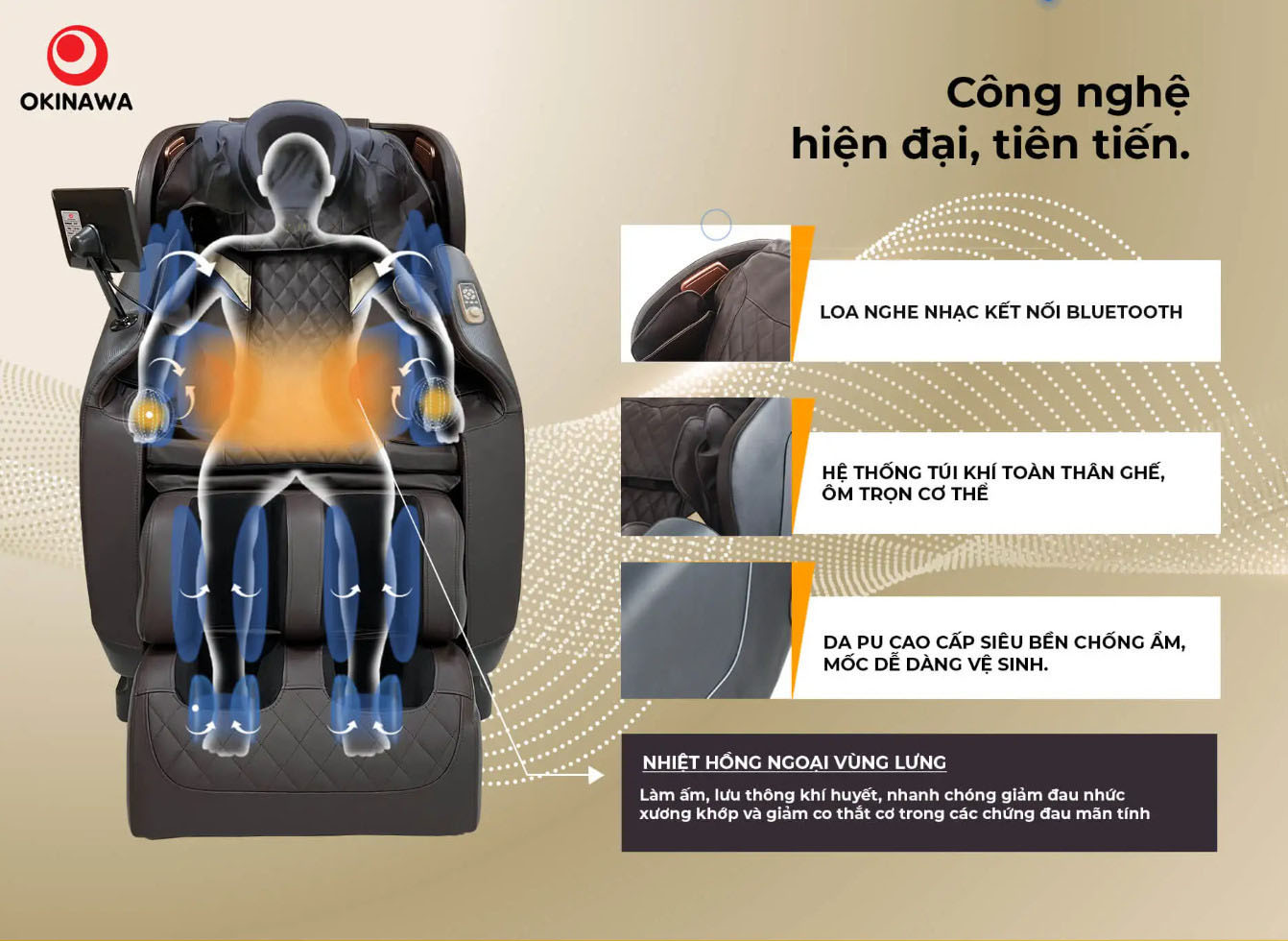 Ghế Massage OKINAWA OS 101 - Giao hàng toàn quốc