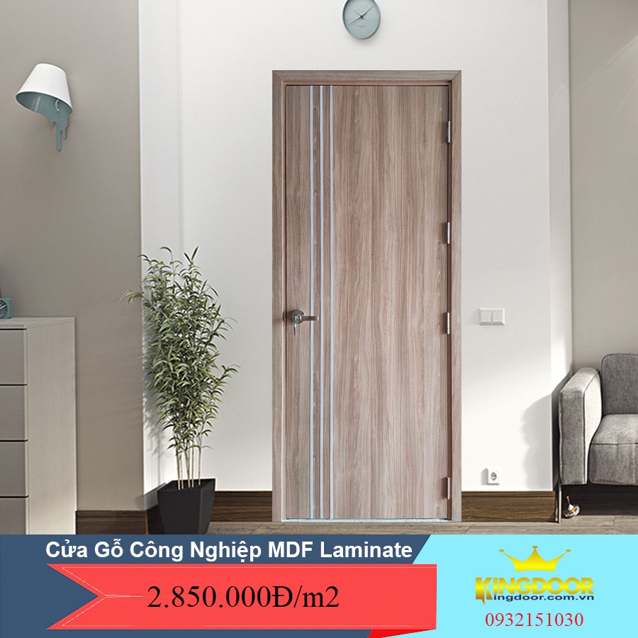 Mẫu cửa gỗ công nghiệp đẹp giành cho phòng ngủ