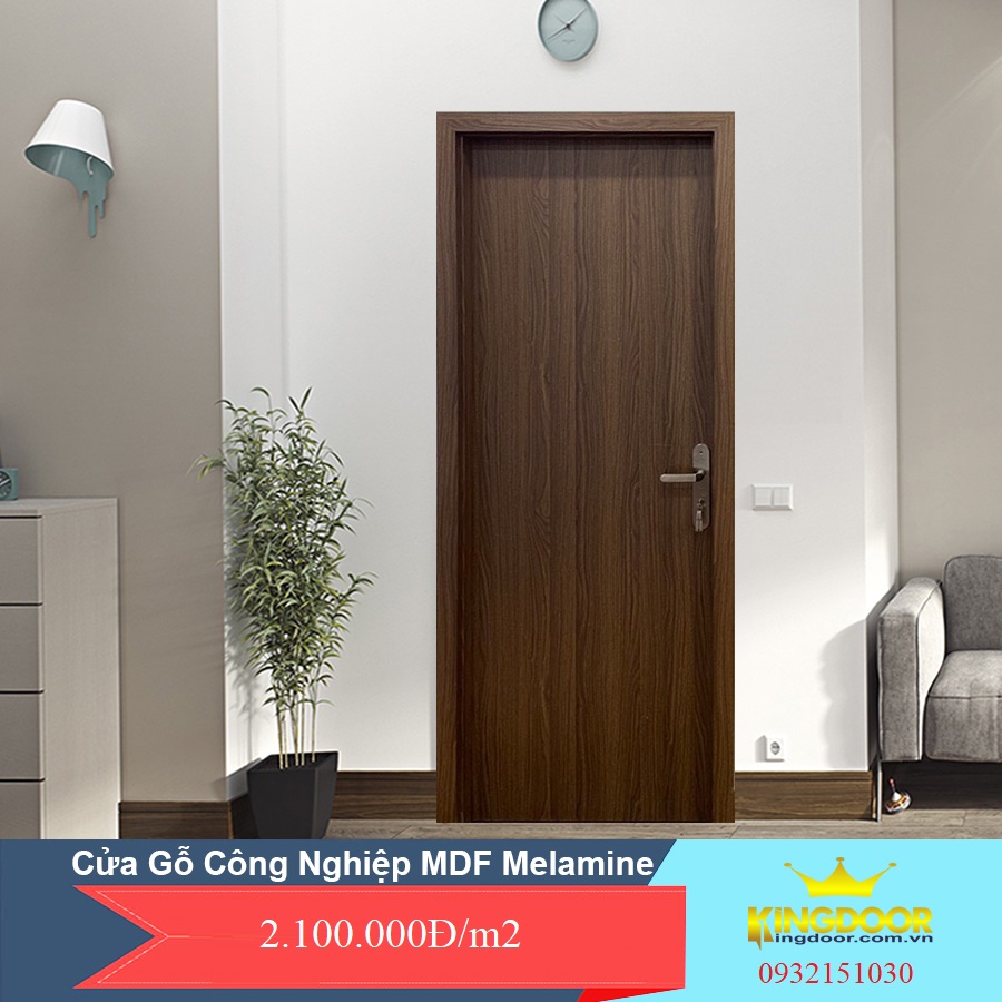 Mẫu cửa gỗ công nghiệp đẹp giành cho phòng ngủ