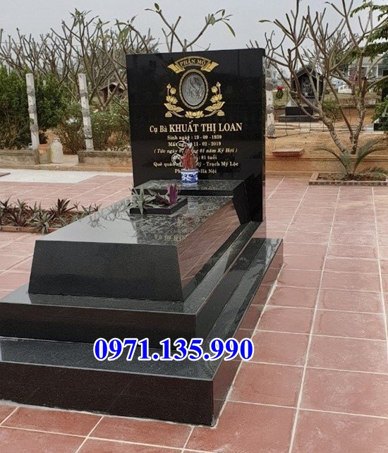 Mẫu mộ đá hoa cương để tro cốt đẹp bán tại vĩnh long - lăng mộ đá