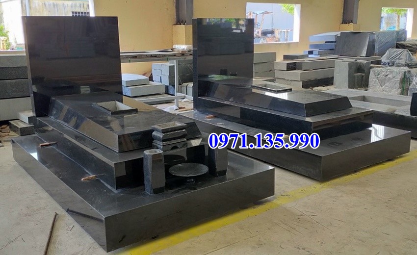 Mẫu mộ đá hoa cương để tro cốt đẹp bán tại vĩnh long - lăng mộ đá