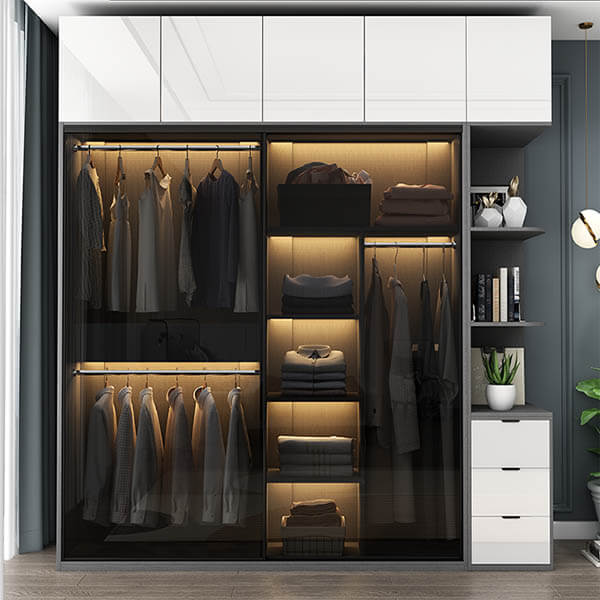 Tủ áo cánh kính lùa giá rẻ - Thi công tủ áo cánh kính