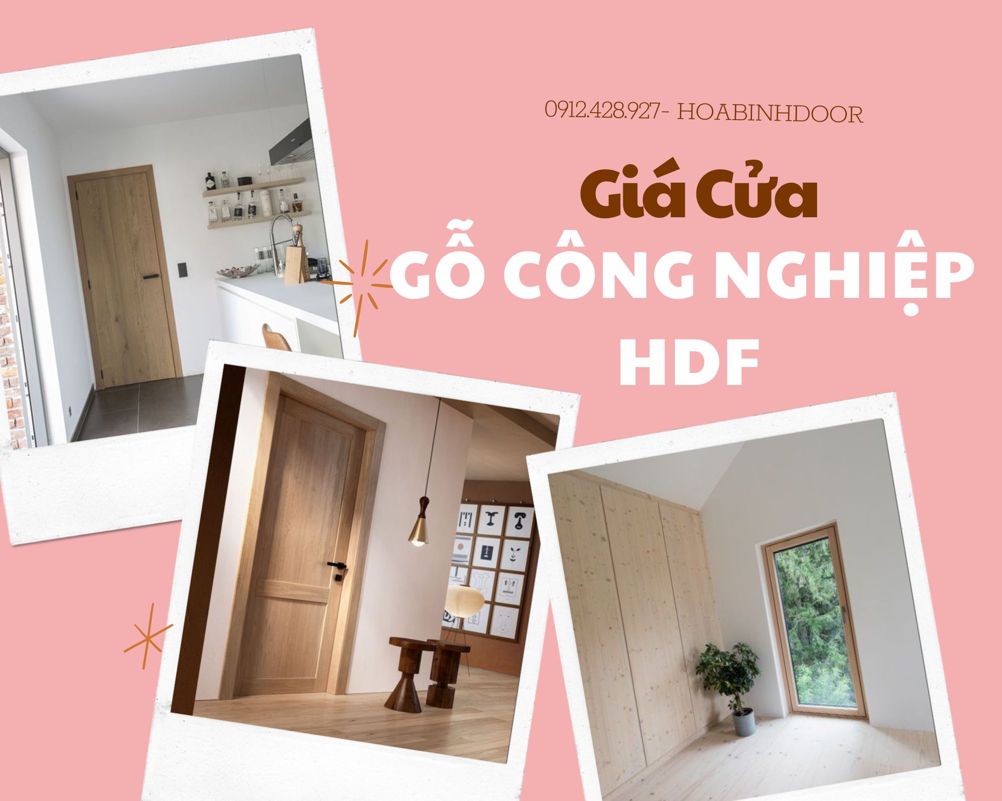 Giá Cửa Gỗ Công Nghiệp HDF  CỬA GỖ GIÁ RẺ