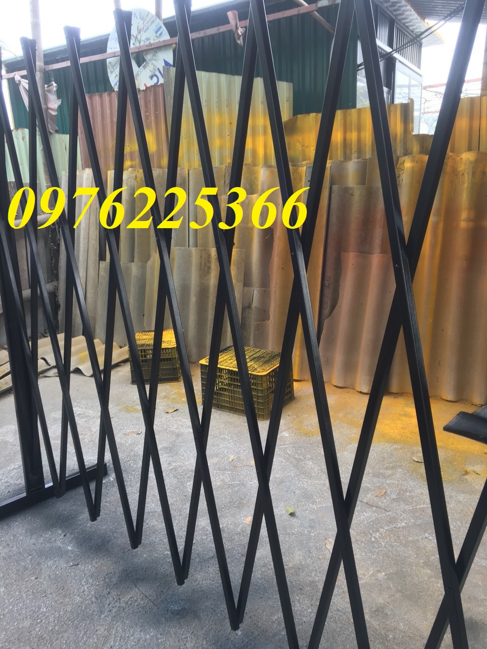 Hàng rào xếp kéo tay-Sản xuất hàng rào xếp di động giá tốt