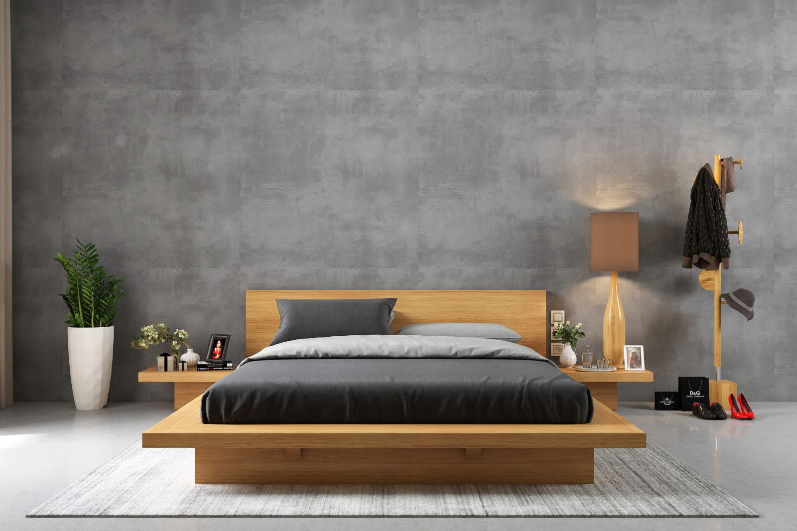 Giường gỗ mdf đẹp giá rẻ - Đóng giường ngủ gỗ an cường