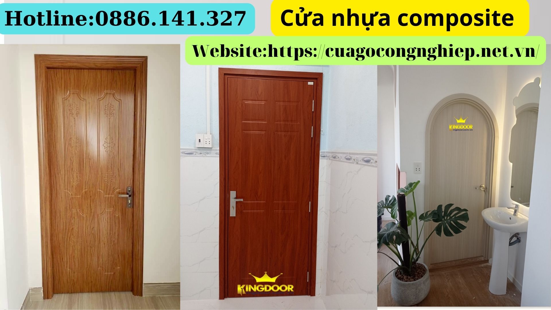 Cửa nhựa composite tại thủ đức - Mẫu cửa phòng đẹp