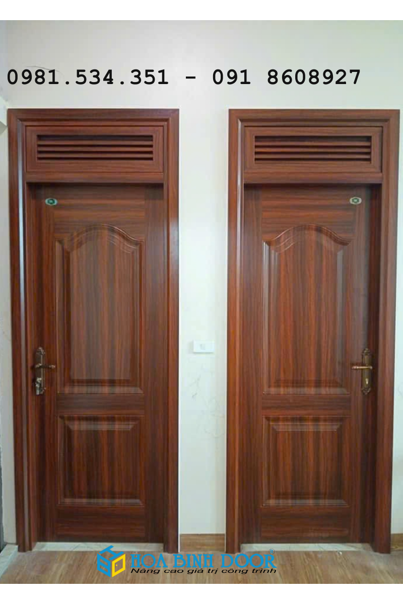 Cửa thép vân gỗ tại TP.HCM - Mẫu cửa thép vân gỗ giá rẻ