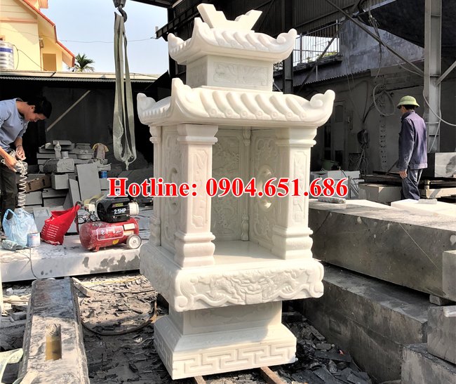 Trang thờ ngoài trời đẹp - Bán các mẫu trang thờ, cùng thờ bằng đá