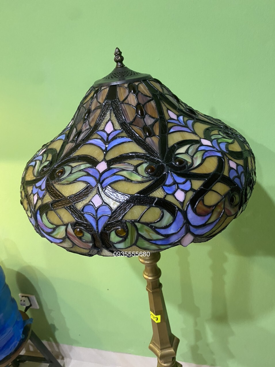 Đèn sàn tiffany họa tiết châu âu
