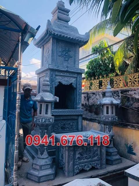 6789 Mẫu tháp tro cốt đá đẹp bán bạc liêu song thân phu thê