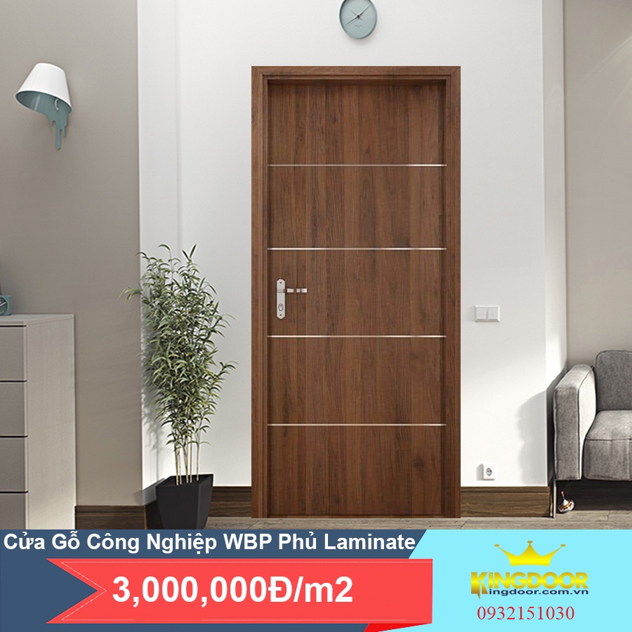 Cửa gỗ WBP phủ Laminate siêu chịu nước 100%