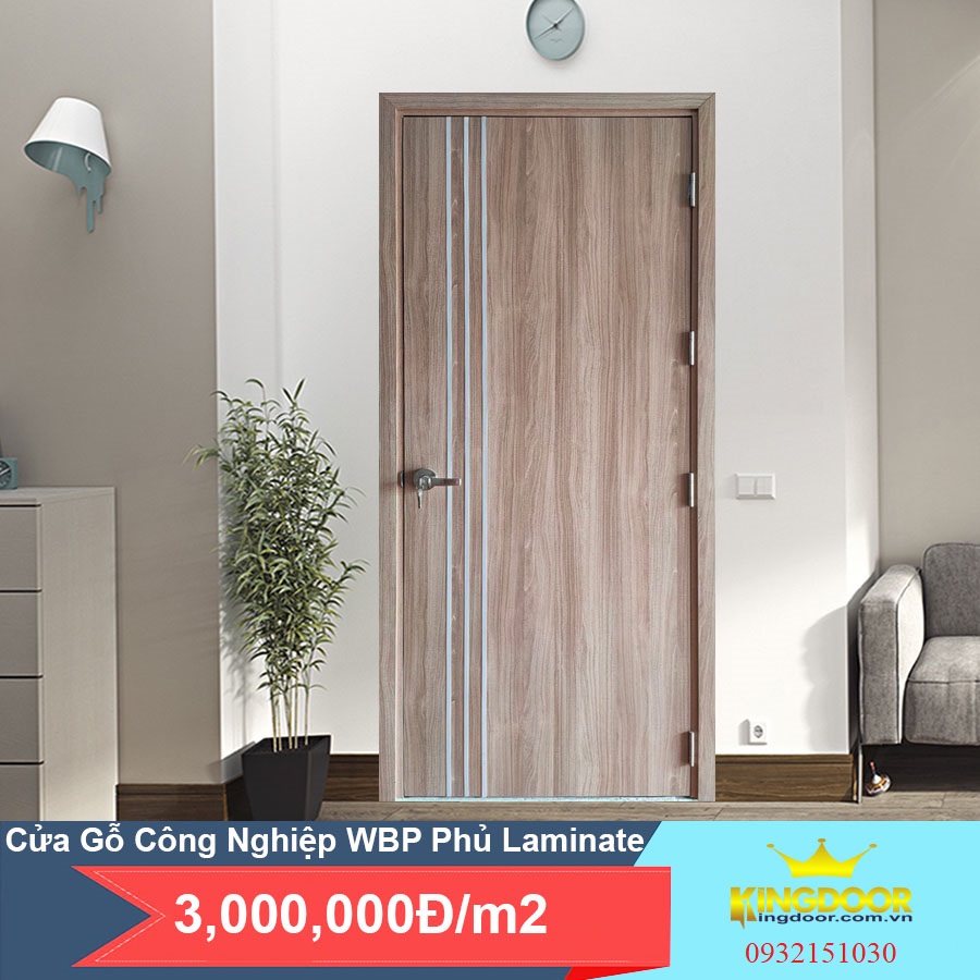 Cửa gỗ WBP phủ Laminate siêu chịu nước 100%