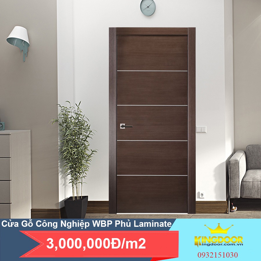 Cửa gỗ WBP phủ Laminate siêu chịu nước 100%