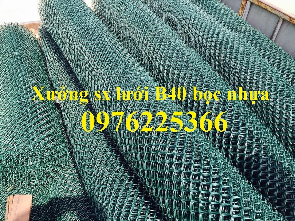 Chuyên lưới B40 bọc nhựa,lưới B40 mạ kẽm giá rẻ