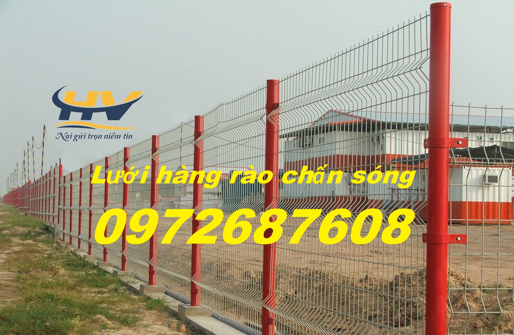Hàng rào lưới thép hàn D4, D5, a50x150 tại TP HCM