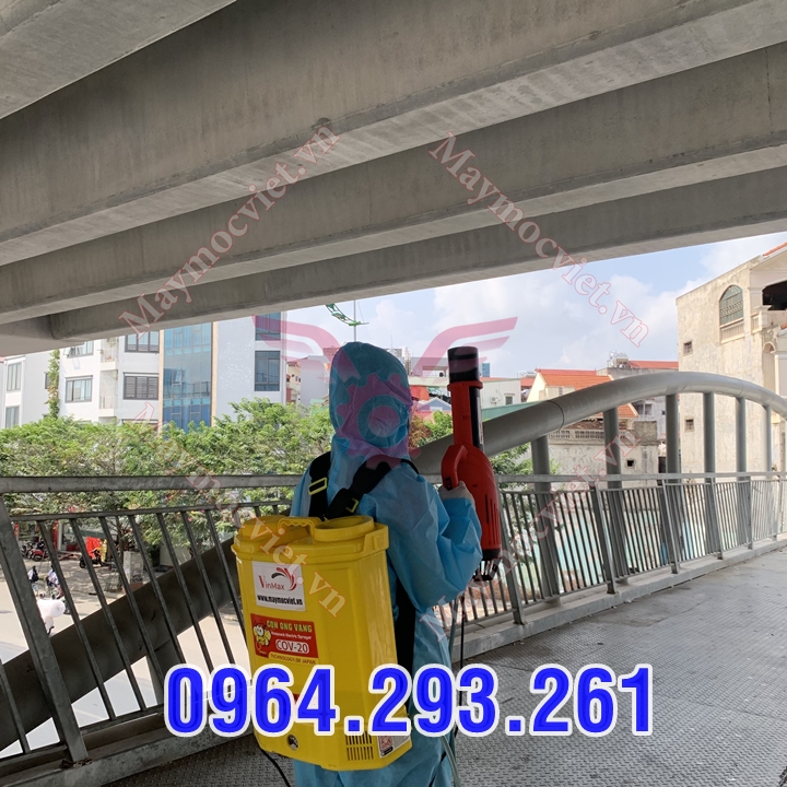 Máy phun hóa chất phòng dịch sốt xuất huyết tại Đắk Lắk