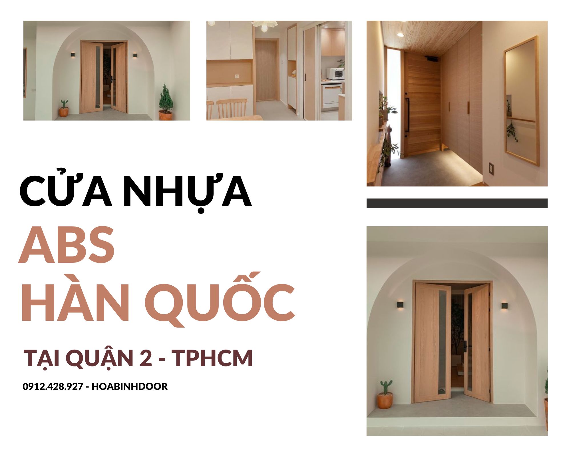 Cửa nhựa ABS tại Quận 2  chính hãng kos