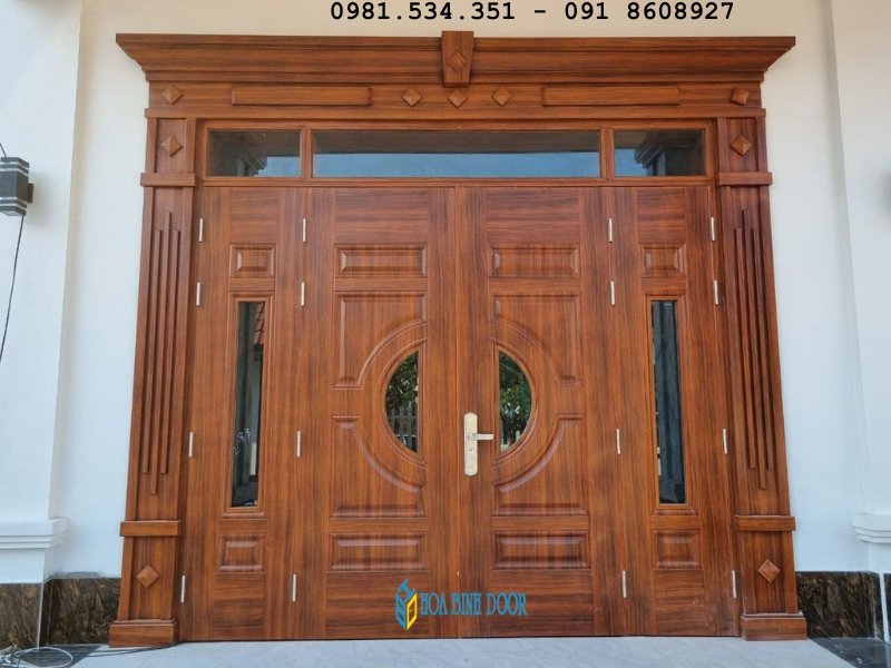 Cửa thép vân gỗ tại Bìn Tân - Mẫu cửa đẹp nhất 2023