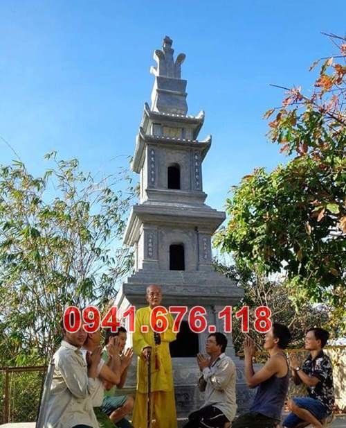 213 Mộ tháp đá sư phật giáo đẹp bán bảo tháp tro cốt