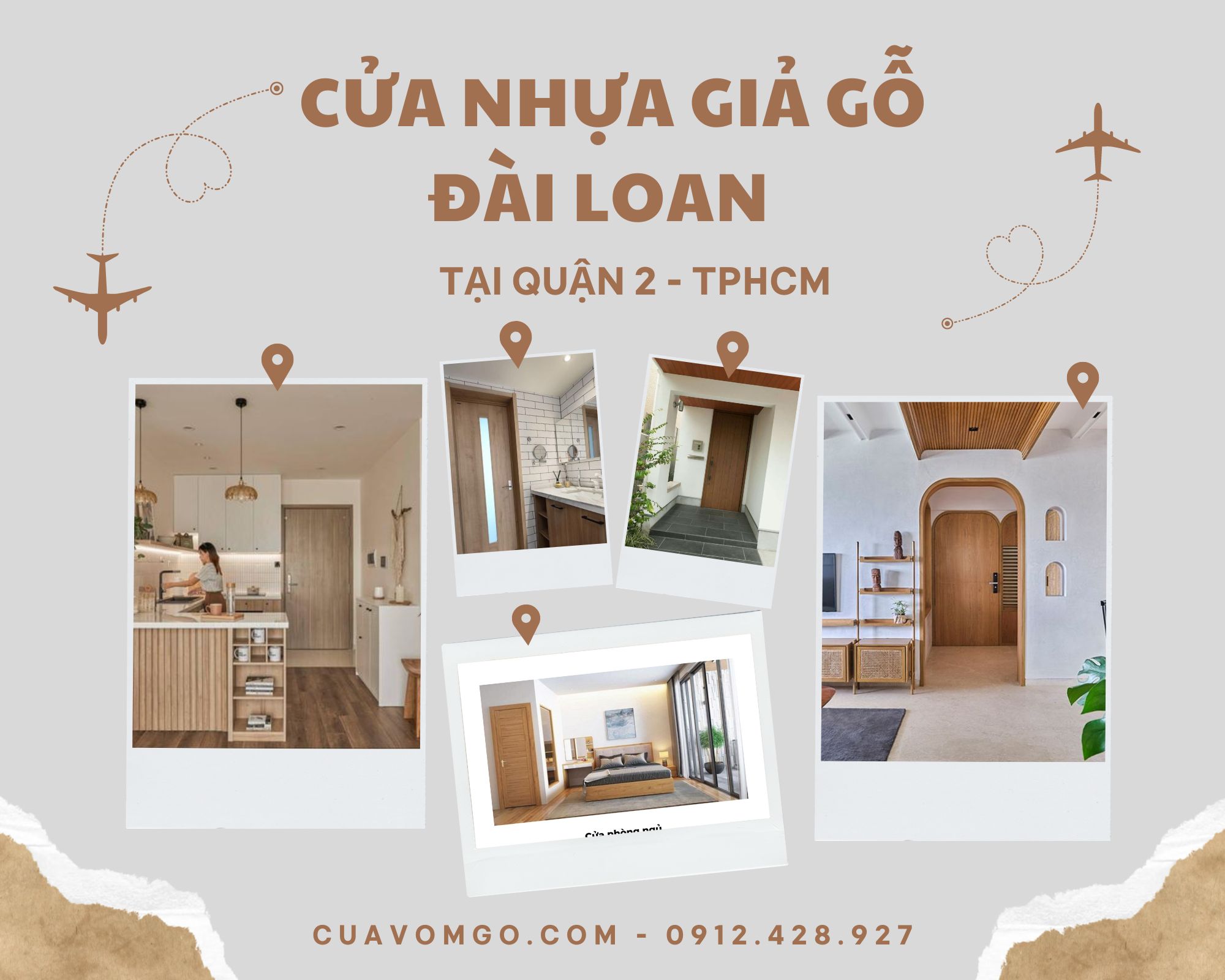 Cửa nhựa Đài Loan tại quận 2  cửa nhựa giá rẻ hoabinhdoor