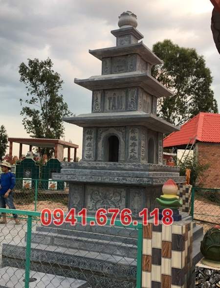 Hải dương 11 tháp mộ bằng đá đẹp bán bảo tháp sư phật giáo